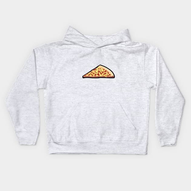 Pizza Food Cheese Kids Hoodie by Kacica